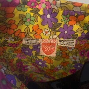 Skyr  Vintage Floral Print Button up Shirt